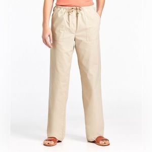 LL Bean sunwashed canvas pant NWT